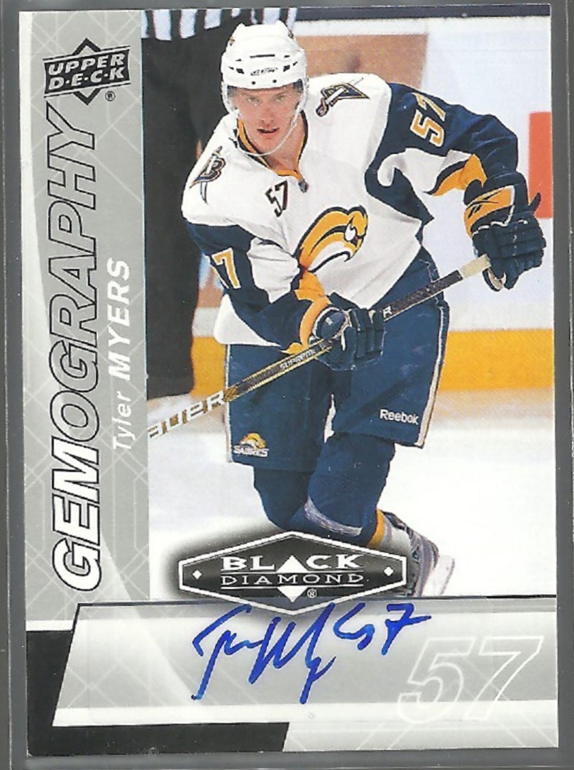 2010-11 Black Diamond Gemography #GTM Tyler Myers (image for) 2010-11 Black Diamond Gemography #GTM Tyler Myers