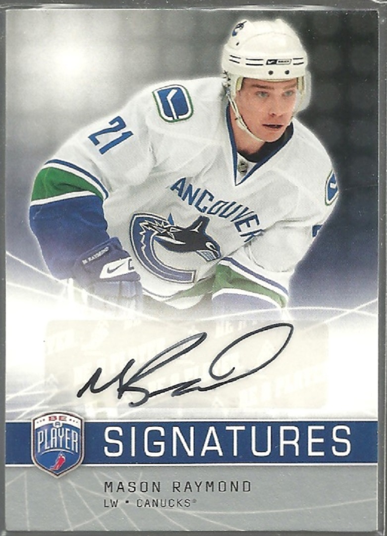 (image for) 2008-09 Be A Player Signatures #SMR Mason Raymond