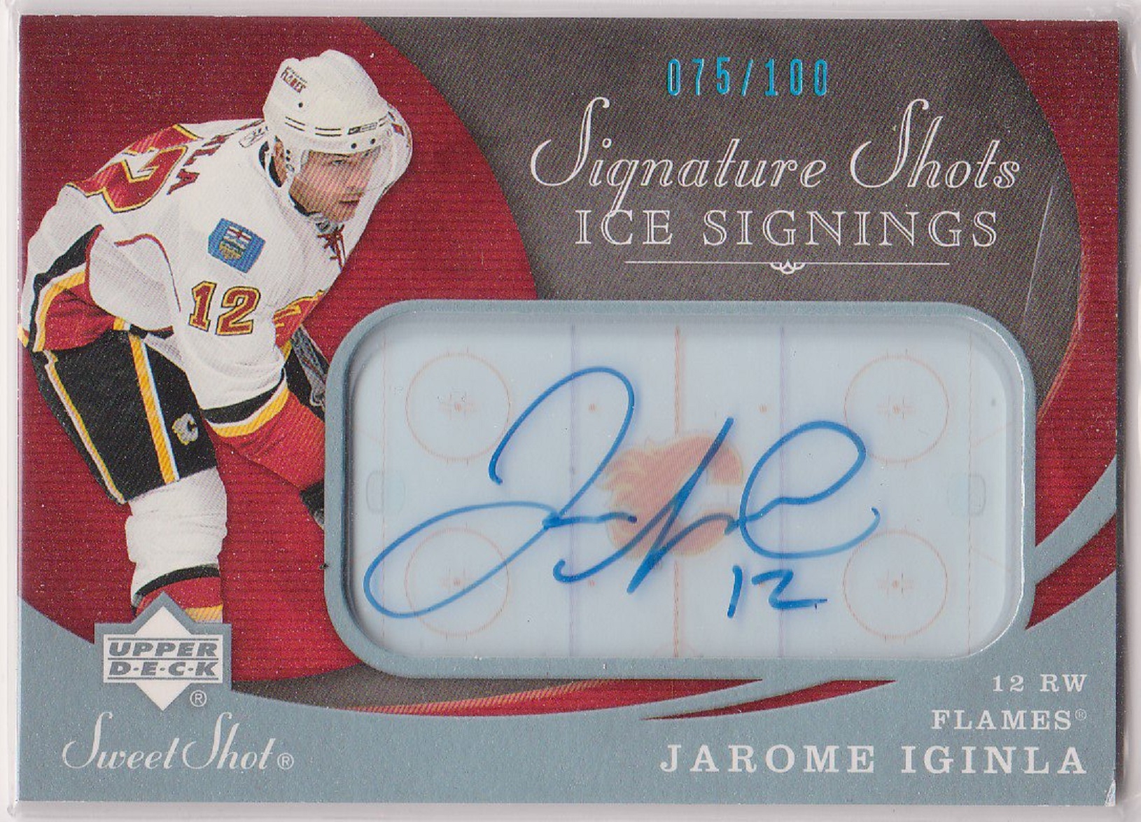 2007-08 Sweet Shot Signature Shots Ice Signings Jarome Iginla (image for) 2007-08 Sweet Shot Signature Shots Ice Signings Jarome Iginla