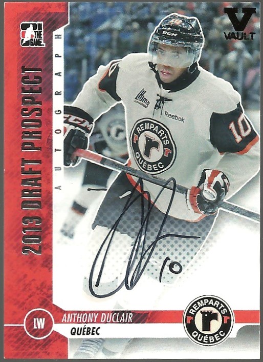 2012-13 ITG Draft Prospects Autographs #AAD Anthony Duclair (image for) 2012-13 ITG Draft Prospects Autographs #AAD Anthony Duclair