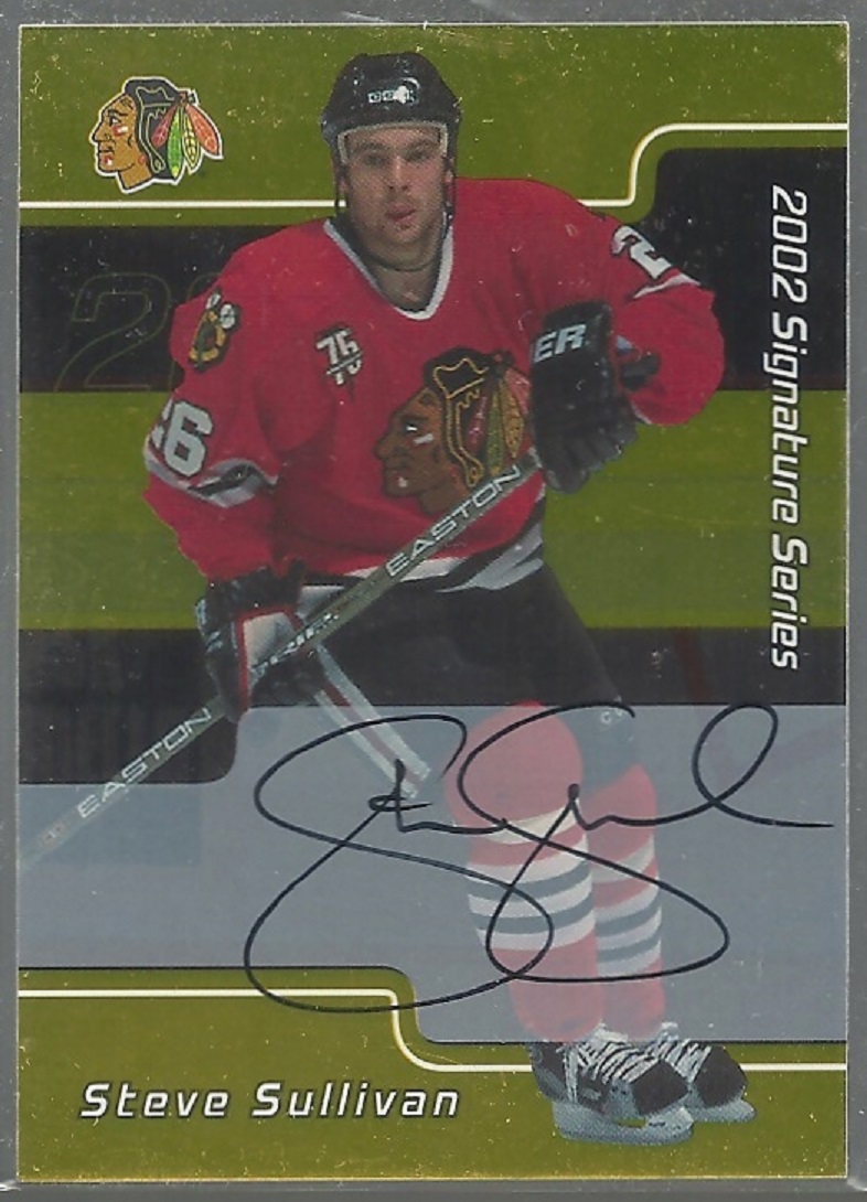 2001-02 BAP Signature Series Autographs Gold #83 Steve Sullivan (image for) 2001-02 BAP Signature Series Autographs Gold #83 Steve Sullivan