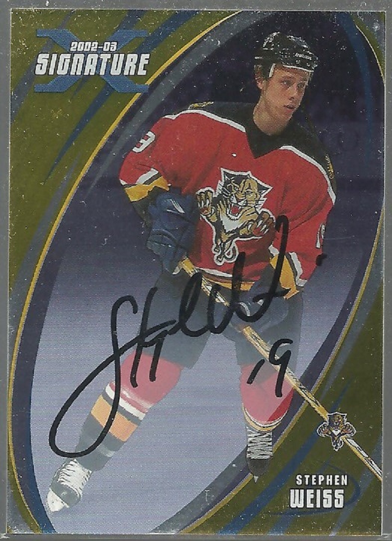 2002-03 BAP Signature Series Autographs Gold #156 Stephen Weiss (image for) 2002-03 BAP Signature Series Autographs Gold #156 Stephen Weiss