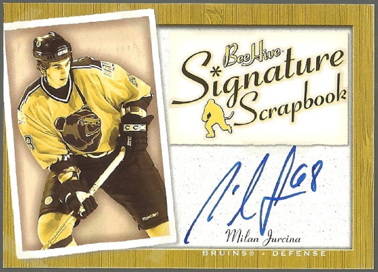 2005-06 Beehive Signature Scrapbook #SSMJ Milan Jurcina AUTO (image for) 2005-06 Beehive Signature Scrapbook #SSMJ Milan Jurcina AUTO