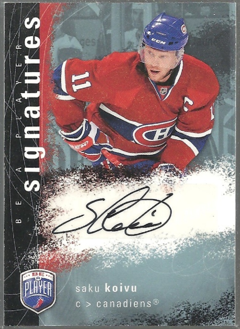 (image for) 2007-08 Be A Player Signatures #SKO Saku Koivu AUTO