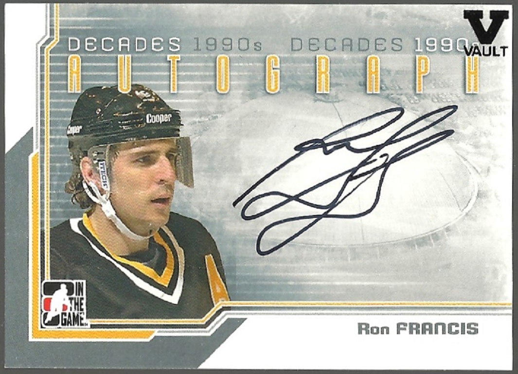(image for) 2013-14 ITG Decades 1990s Autographs #ARF Ron Francis