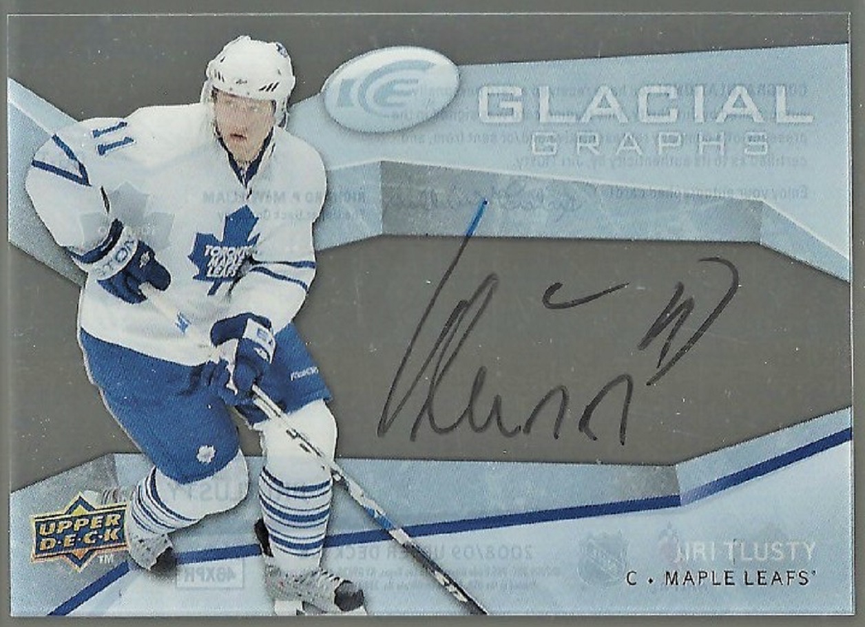 2008-09 Upper Deck Ice Glacial Graphs #GGTL Jiri Tlusty (image for) 2008-09 Upper Deck Ice Glacial Graphs #GGTL Jiri Tlusty
