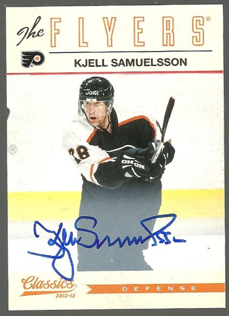 2012-13 Classics Signatures Autographs #195 Kjell Samuelsson (image for) 2012-13 Classics Signatures Autographs #195 Kjell Samuelsson