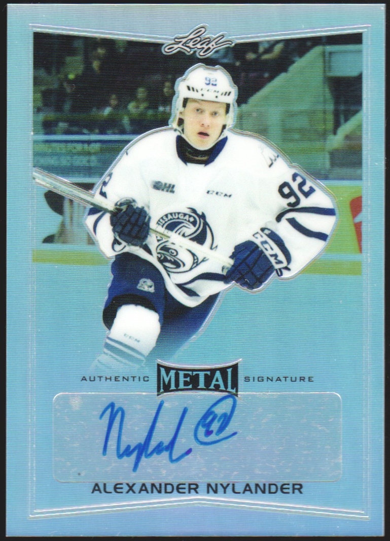 2015-16 Leaf Metal #BAAN1 Alexander Nylander AUTO (image for) 2015-16 Leaf Metal #BAAN1 Alexander Nylander AUTO