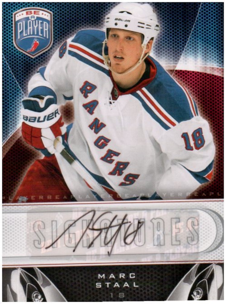 2009-10 Be A Player Signatures #SSA Marc Staal AUTO (image for) 2009-10 Be A Player Signatures #SSA Marc Staal AUTO