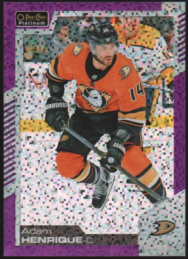 2020-21 O-Pee-Chee Platinum Violet Pixels #81 Adam Henrique (image for) 2020-21 O-Pee-Chee Platinum Violet Pixels #81 Adam Henrique