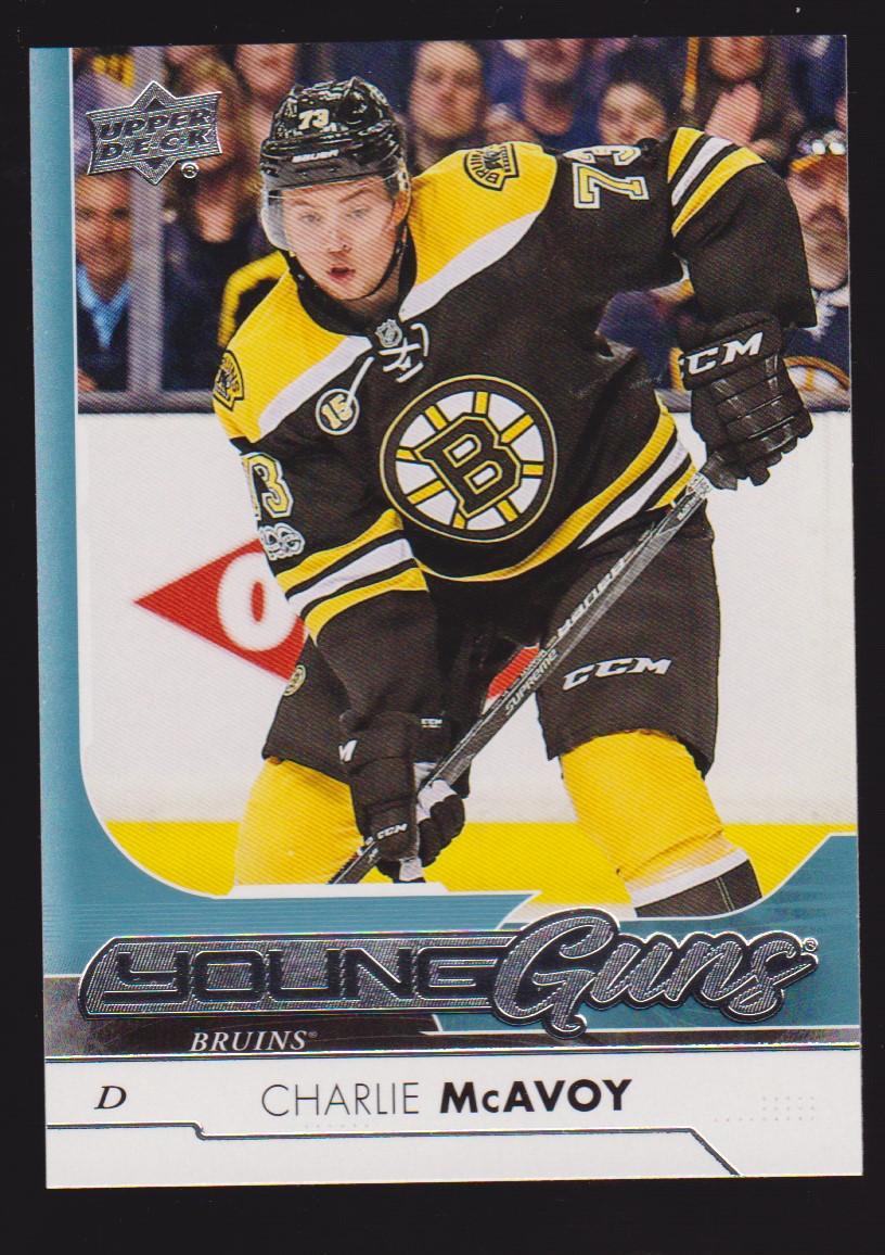 2017-18 Upper Deck #242 Charlie McAvoy Young Guns YG RC (image for) 2017-18 Upper Deck #242 Charlie McAvoy Young Guns YG RC