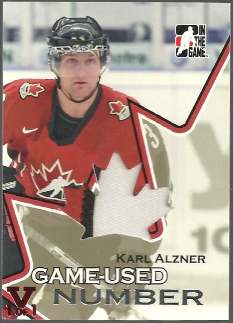(image for) 2007 ITG Going For Gold World Juniors Numbers #GUN3 Karl Alzner