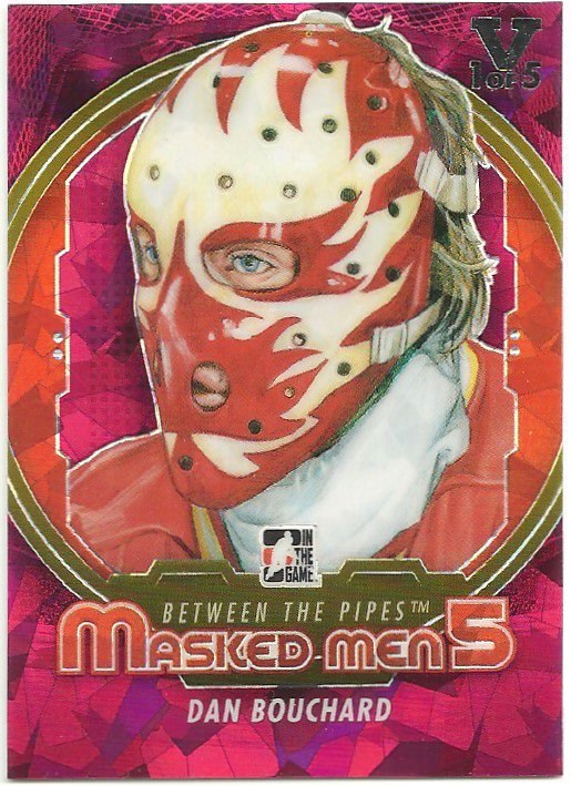 2012-13 Between The Pipes Masked Men V #MM3 Dan Bouchard (image for) 2012-13 Between The Pipes Masked Men V #MM3 Dan Bouchard
