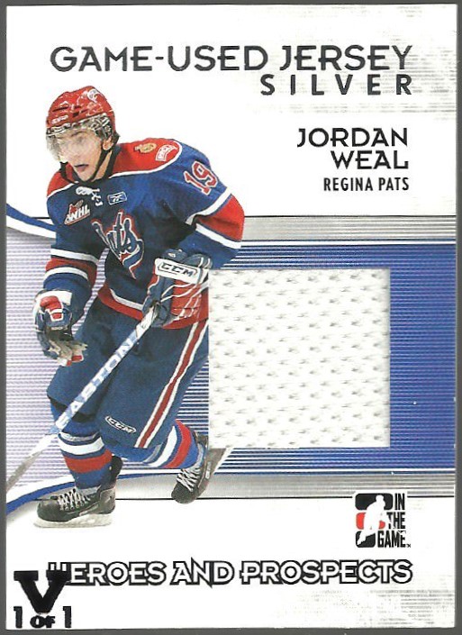 (image for) 2009-10 ITG Heroes and Prospects Jerseys Silver #M31 Jordan Weal