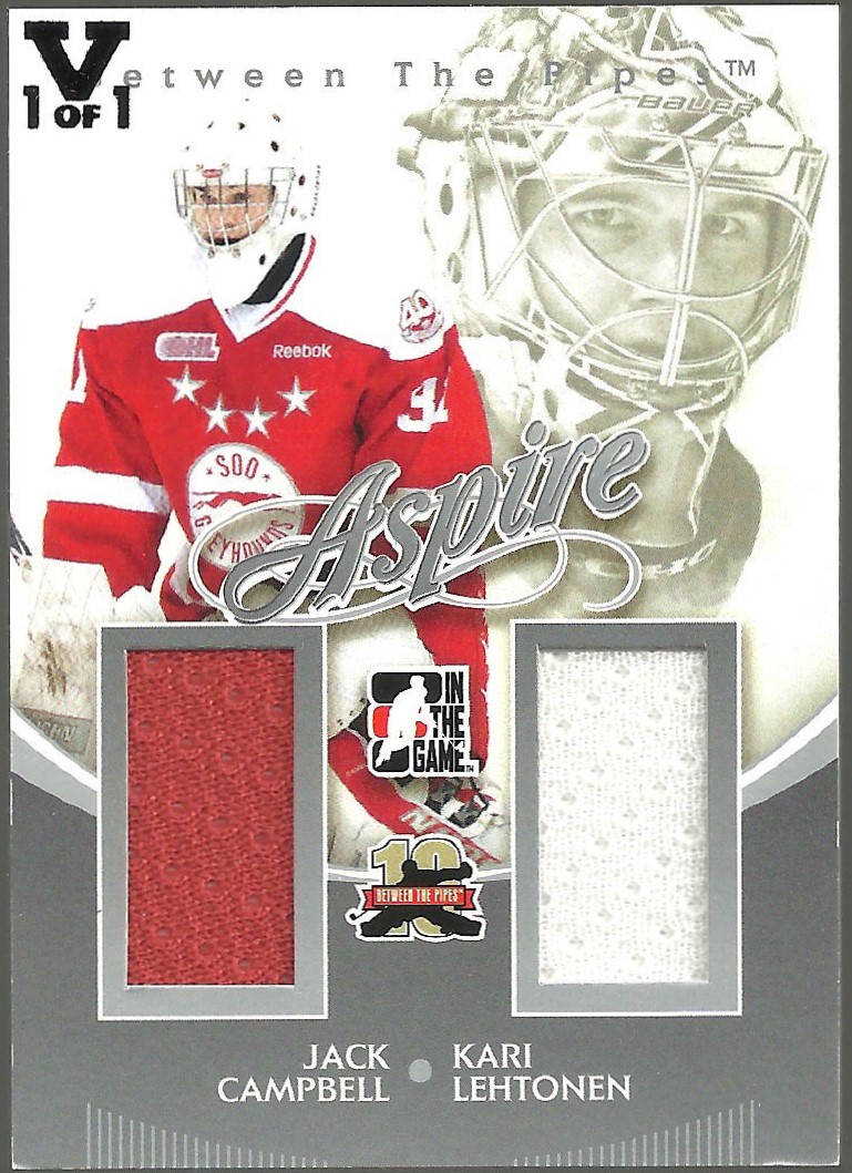 (image for) 2011-12 Between The Pipes Aspire Silver #AS08 Campbell/Lehtonen