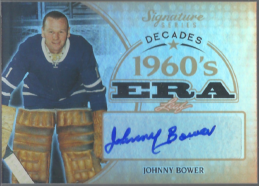 (image for) 2015-16 Leaf Signature Series Decades Auto #SDJB1 Johnny Bower