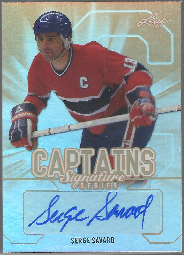 (image for) 2015-16 Leaf Signature Series Captains Auto #SCSS1 Serge Savard