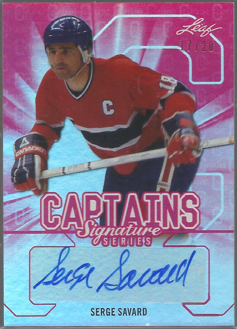 (image for) 2015-16 Leaf Signature Series Captains Red #SCSS1 Serge Savard