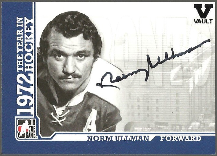 2009-10 ITG 1972 The Year In Hockey Autographs #ANU Norm Ullman (image for) 2009-10 ITG 1972 The Year In Hockey Autographs #ANU Norm Ullman