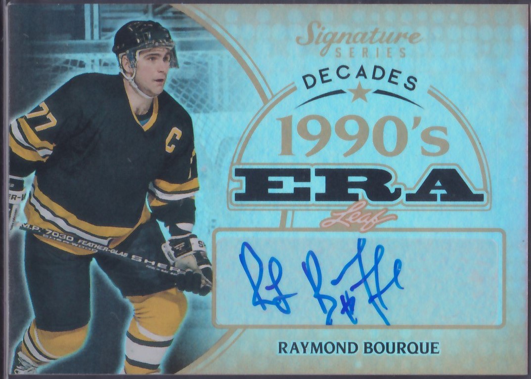 2015-16 Leaf Signature Series Decades Auto #SDRB1 Ray Bourque (image for) 2015-16 Leaf Signature Series Decades Auto #SDRB1 Ray Bourque