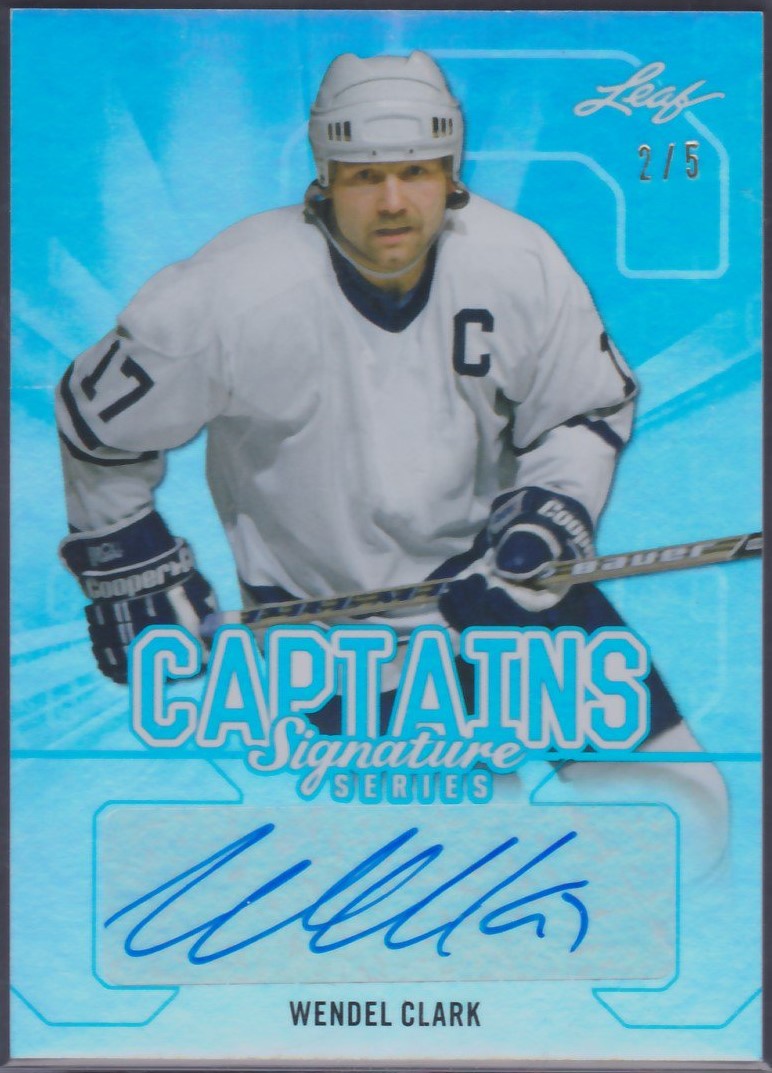 2015-16 Leaf Signature Series Captains Auto Blue #SCWC1 W. Clark (image for) 2015-16 Leaf Signature Series Captains Auto Blue #SCWC1 W. Clark