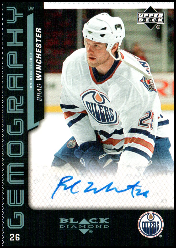 2006-07 Black Diamond Gemography #GBW Brad Winchester AUTO (image for) 2006-07 Black Diamond Gemography #GBW Brad Winchester AUTO