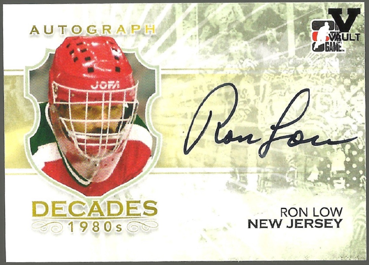 2010-11 ITG Decades 1980s Autographs #ARLO Ron Low (image for) 2010-11 ITG Decades 1980s Autographs #ARLO Ron Low