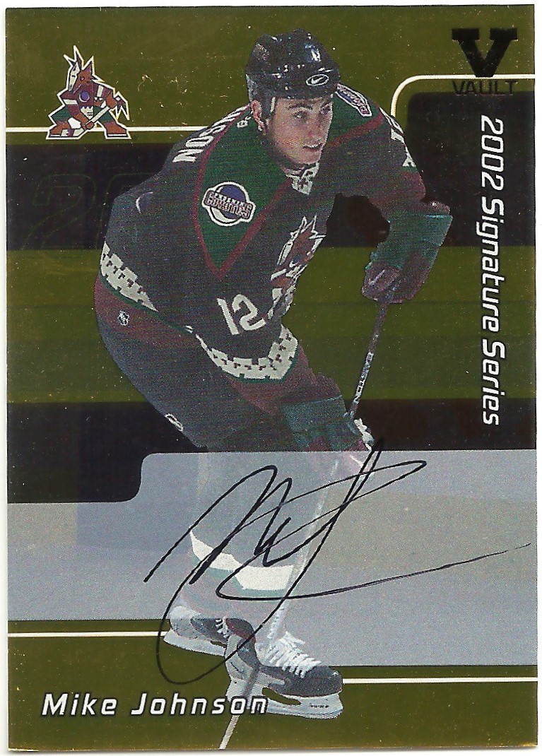 2001-02 BAP Signature Series Autographs Gold #166 Mike Johnson (image for) 2001-02 BAP Signature Series Autographs Gold #166 Mike Johnson