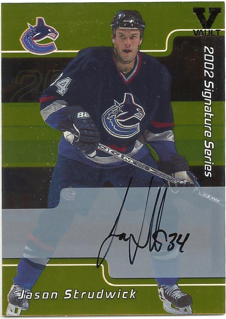 2001-02 BAP Signature Series Autographs Gold #66 Jason Strudwick (image for) 2001-02 BAP Signature Series Autographs Gold #66 Jason Strudwick