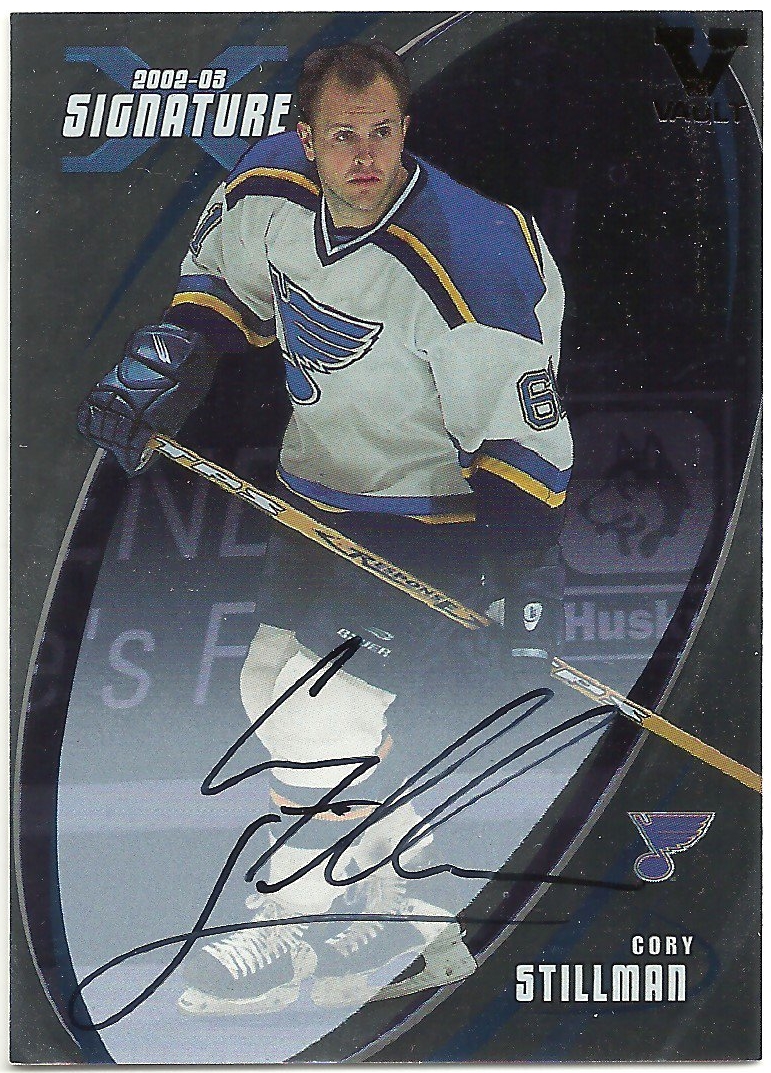 2002-03 BAP Signature Series Autographs #117 Cory Stillman VAULT (image for) 2002-03 BAP Signature Series Autographs #117 Cory Stillman VAULT