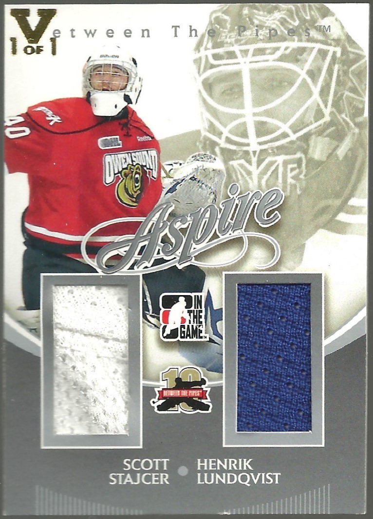 (image for) 2011-12 Between The Pipes Aspire Silver #AS16 Stajcer/Lunqvist