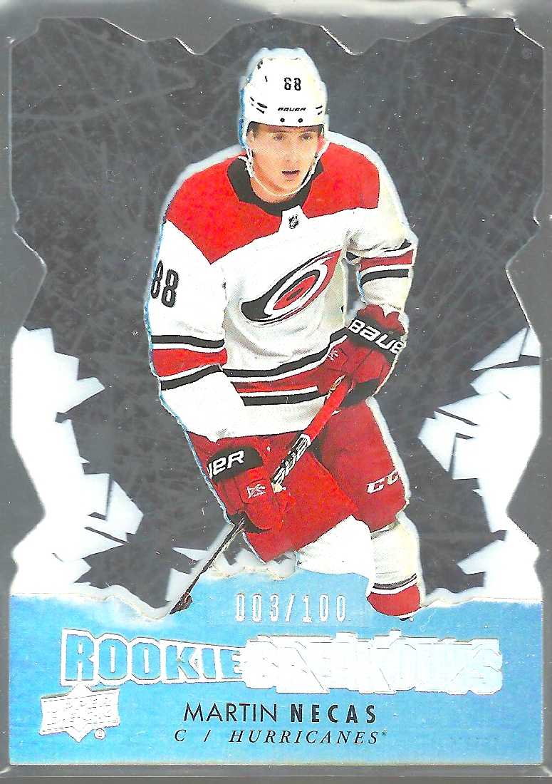 (image for) 2017-18 Upper Deck Rookie Breakouts #RB5 Martin Necas 3/100 RC