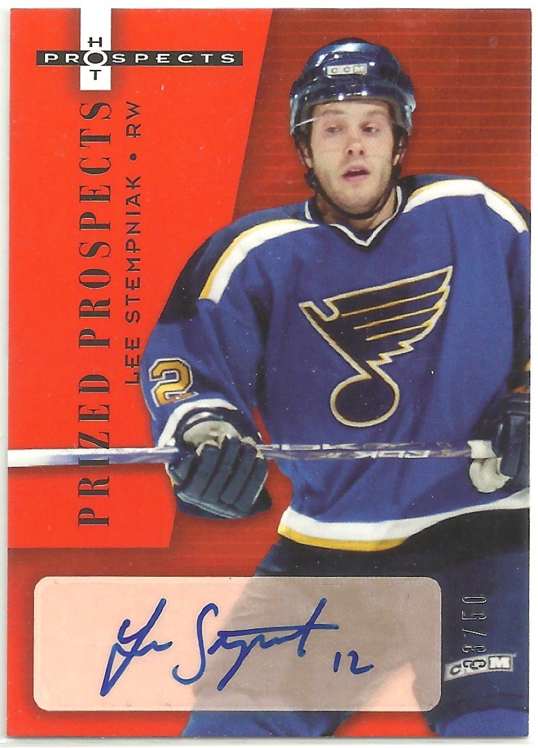 (image for) 2005-06 Hot Prospects Red Hot #214 Lee Stempniak AUTO 33/50 RC