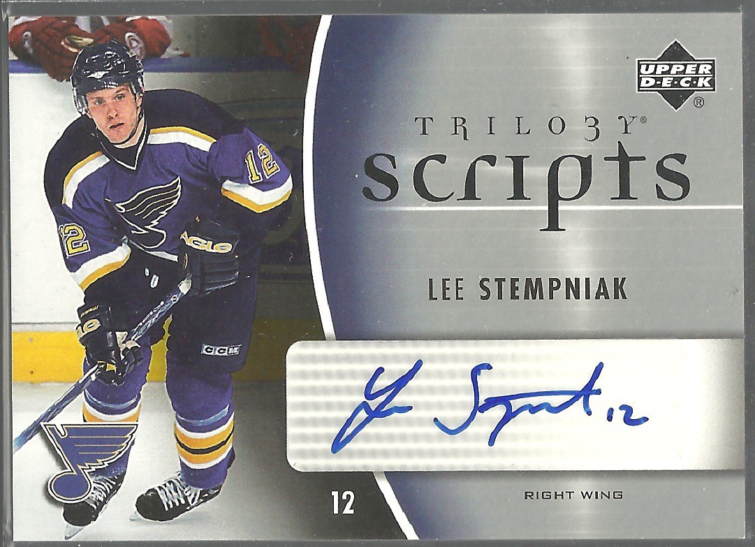2006-07 Upper Deck Trilogy Scripts #TSLS Lee Stempniak AUTO (image for) 2006-07 Upper Deck Trilogy Scripts #TSLS Lee Stempniak AUTO