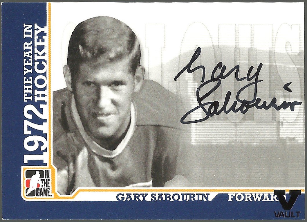 (image for) 2009-10 ITG 1972 The Year In Hockey Autographs #AGS G. Sabourin