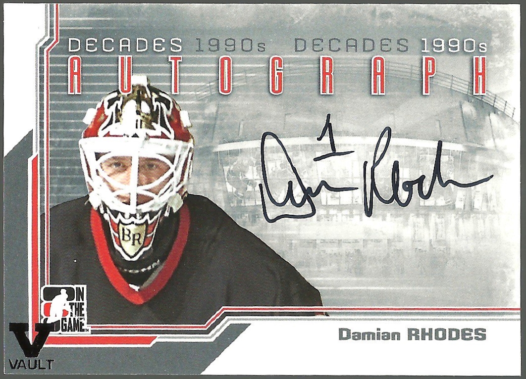 (image for) 2013-14 ITG Decades 1990s Autographs #ADR Damian Rhodes