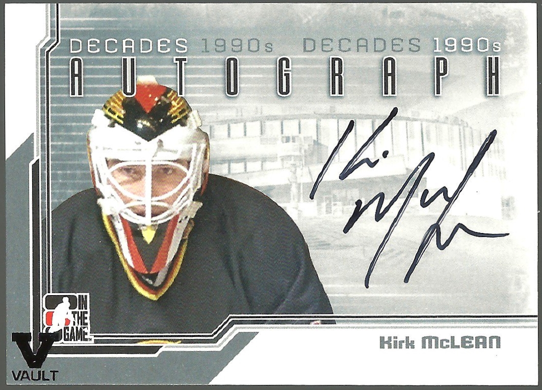 (image for) 2013-14 ITG Decades 1990s Autographs #AMMC Kirk McLean