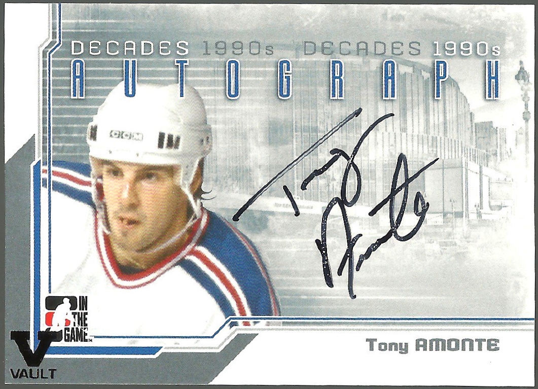 (image for) 2013-14 ITG Decades 1990s Autographs #ATA Tony Amonte