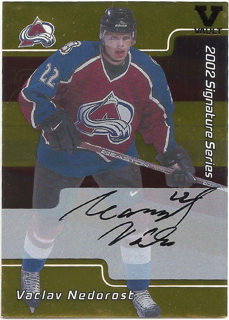 2001-02 BAP Signature Series Autographs Gold #204 V Nedorost (image for) 2001-02 BAP Signature Series Autographs Gold #204 V Nedorost