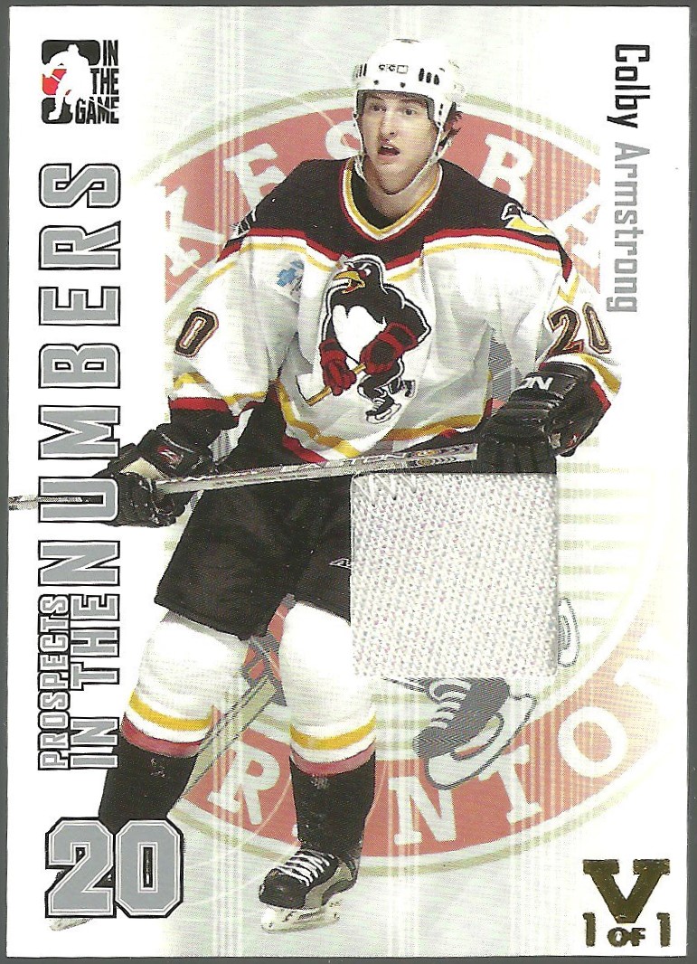 (image for) 2004-05 ITG Heroes and Prospects Numbers #7 Colby Armstrong