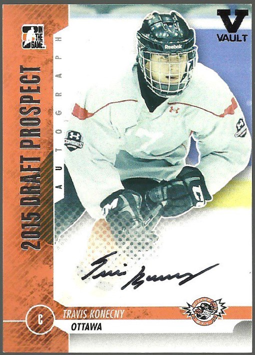 2012-13 ITG Draft Prospects Autographs #ATK2 Travis Konecny (image for) 2012-13 ITG Draft Prospects Autographs #ATK2 Travis Konecny