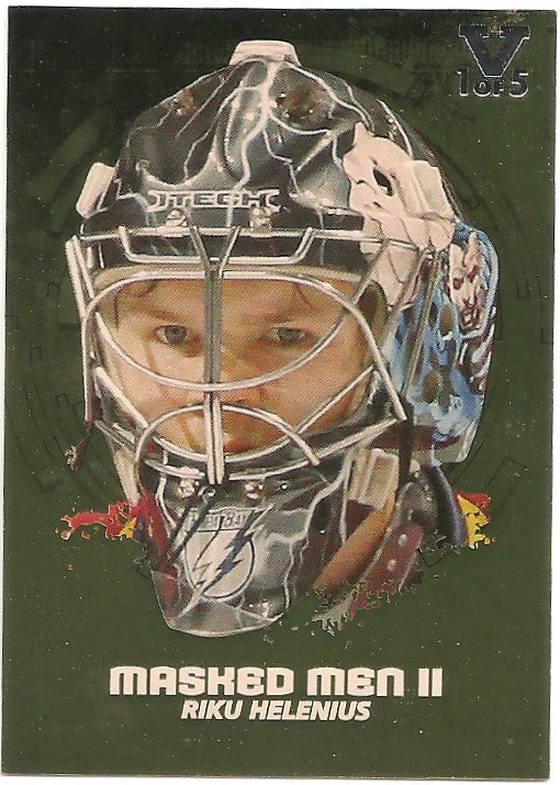 (image for) 2009-10 Between The Pipes Masked Men II Gold #MM26 Riku Helenius