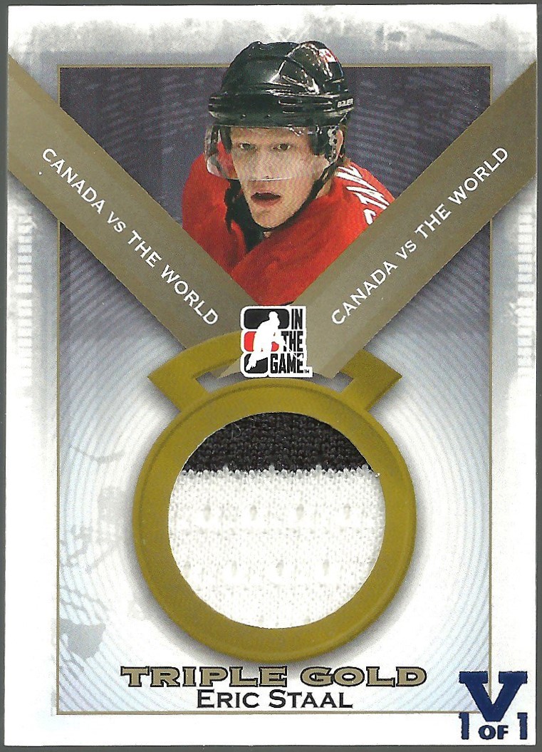 (image for) 2011-12 ITG Canada vs The World Triple Gold Gold #4 Eric Staal