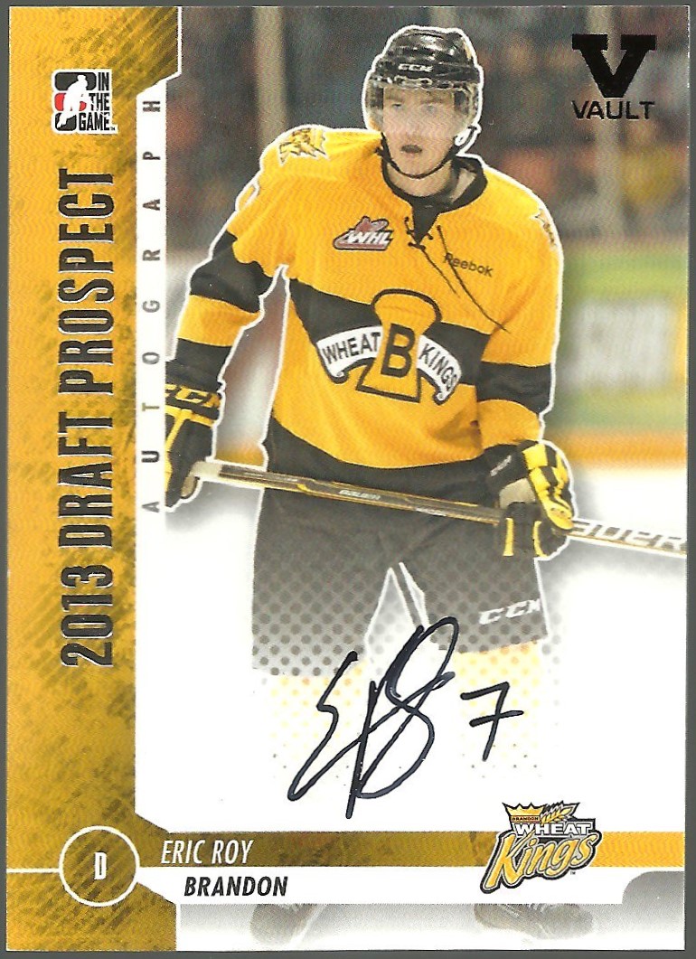 2012-13 ITG Draft Prospects Autographs #AER Eric Roy (image for) 2012-13 ITG Draft Prospects Autographs #AER Eric Roy