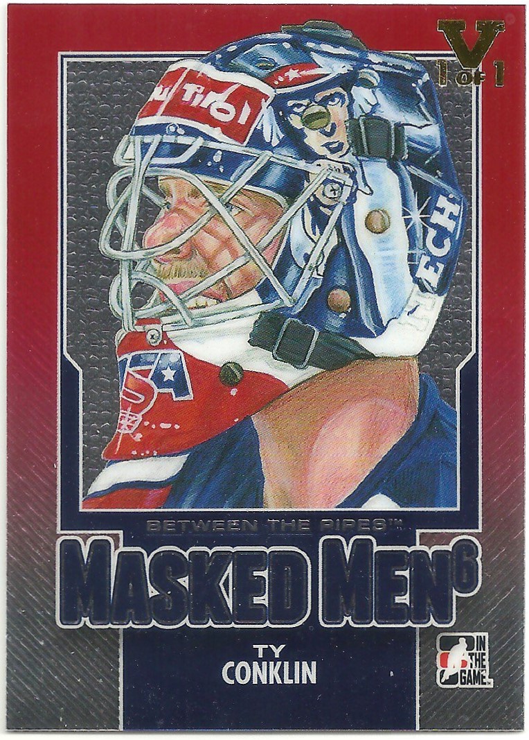 (image for) 2013-14 Between the Pipes Masked Men 6 Red #MM44 Ty Conklin