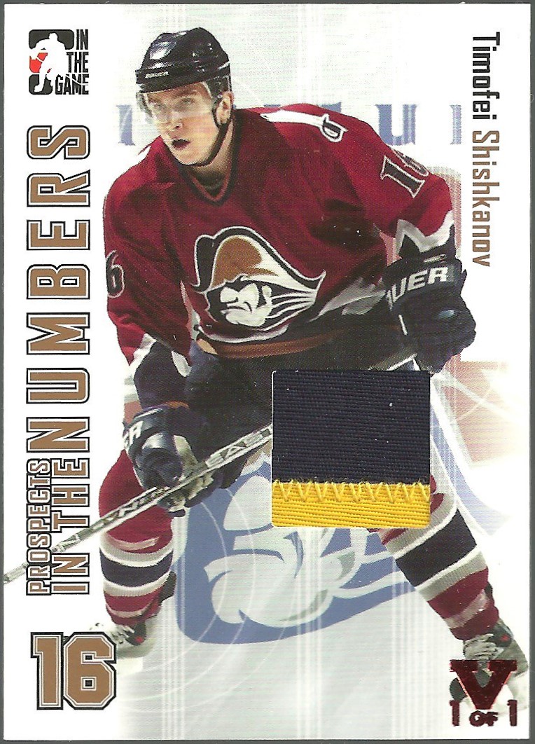 (image for) 2004-05 ITG Heroes and Prospects Numbers Gold #42 T. Shishkanov