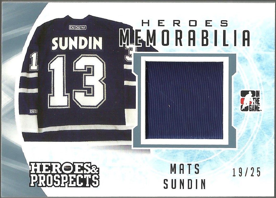 (image for) 2016-17 ITG Heroes & Prospects Jerseys Platinum #29 Mats Sundin