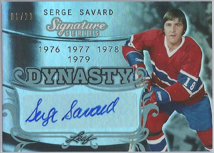 (image for) 2015-16 Leaf Signature Series Dynasty Gray #SDYSS1 Serge Savard