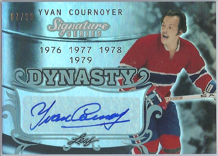 (image for) 2015-16 Leaf Signature Series Dynasty Gray #SDYYC1 Y Cournoyer