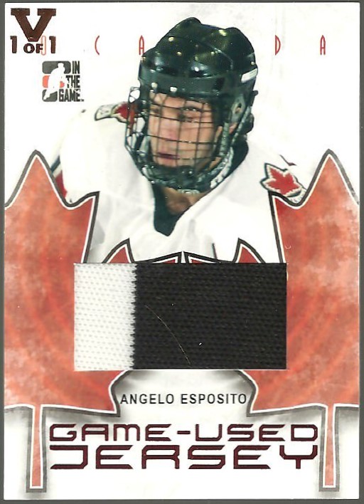 (image for) 2007-08 ITG O Canada Jerseys #GUJ02 Angelo Esposito 1/1 Vault